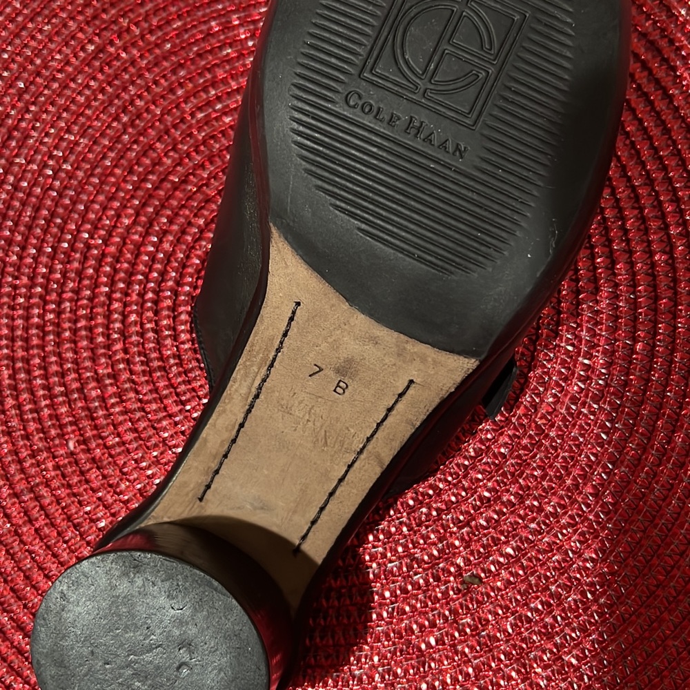 Cole Haan Leather Slides with short heel